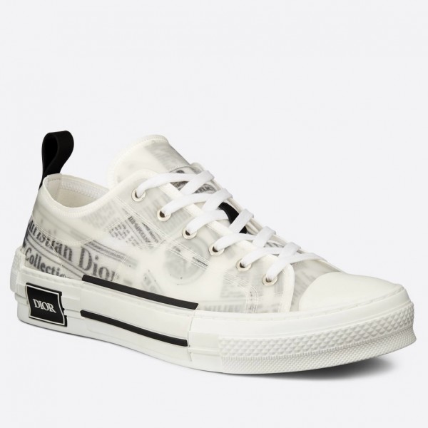 Dior B23 Low-Top Sneakers In Canvas with Arsham Motif
