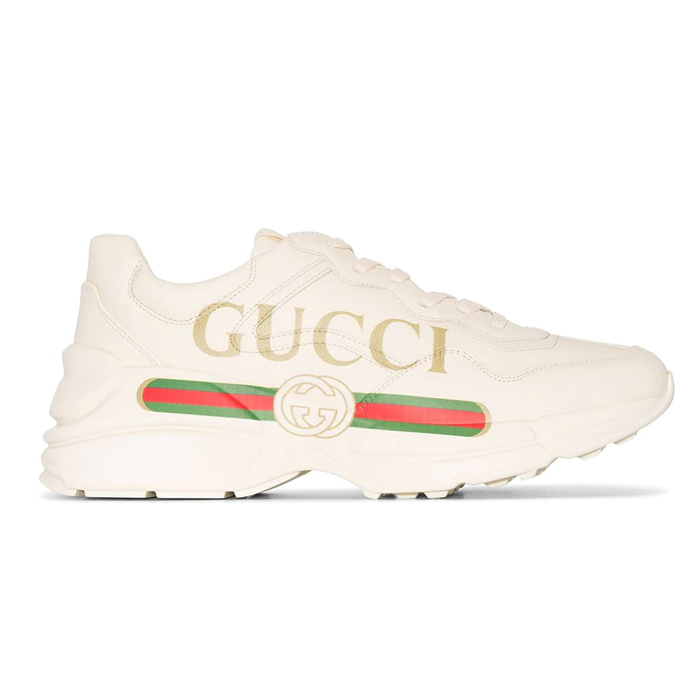 Gucci Rhyton Gucci logo leather sneakers